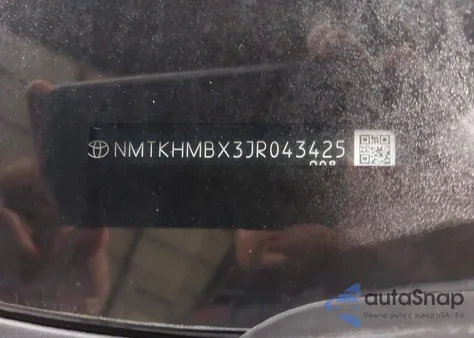 2018 Toyota C-Hr Xle из США, поврежденный, VIN NMTKHMBX3JR043425